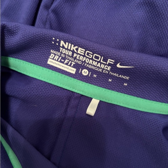 Nike Golf Polo Shirt M Mesh Dri-Fit Tour Performance M - Picture 5 of 5
